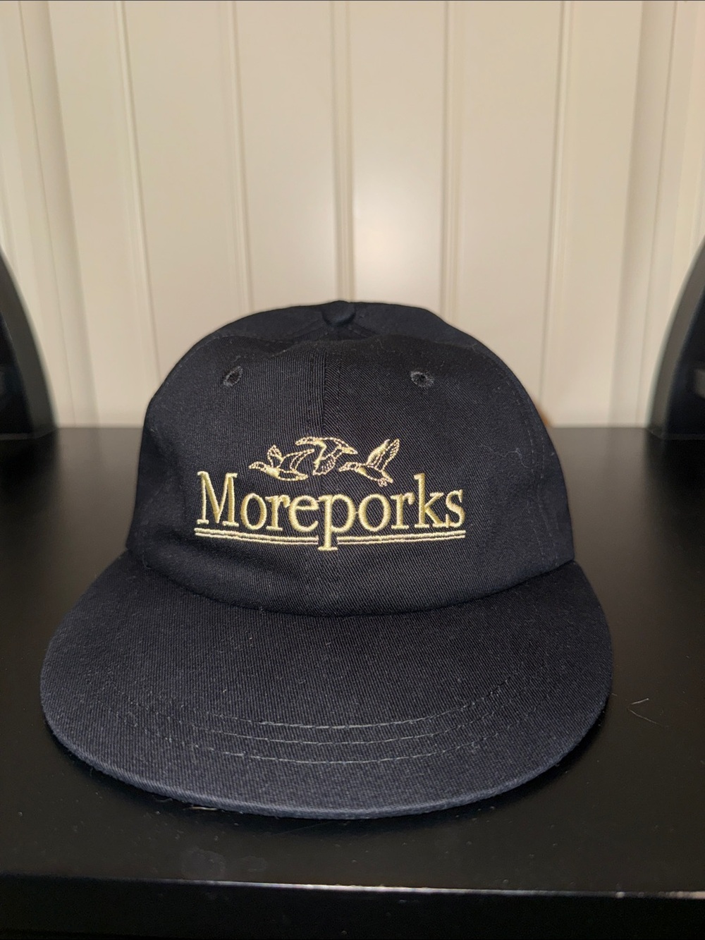 Moreporks Geese Six-Panel - Black